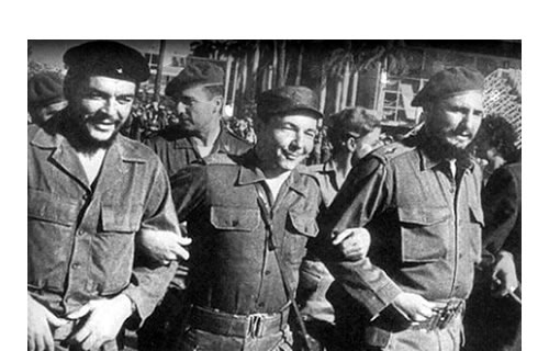 Ernesto Che Guevara - Raul Castro - Fidel Castro